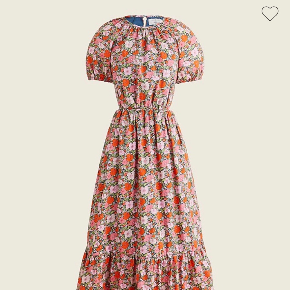 JCrew x Liberty side cut out dress in Liberty Meadow Song  fabric Size 6